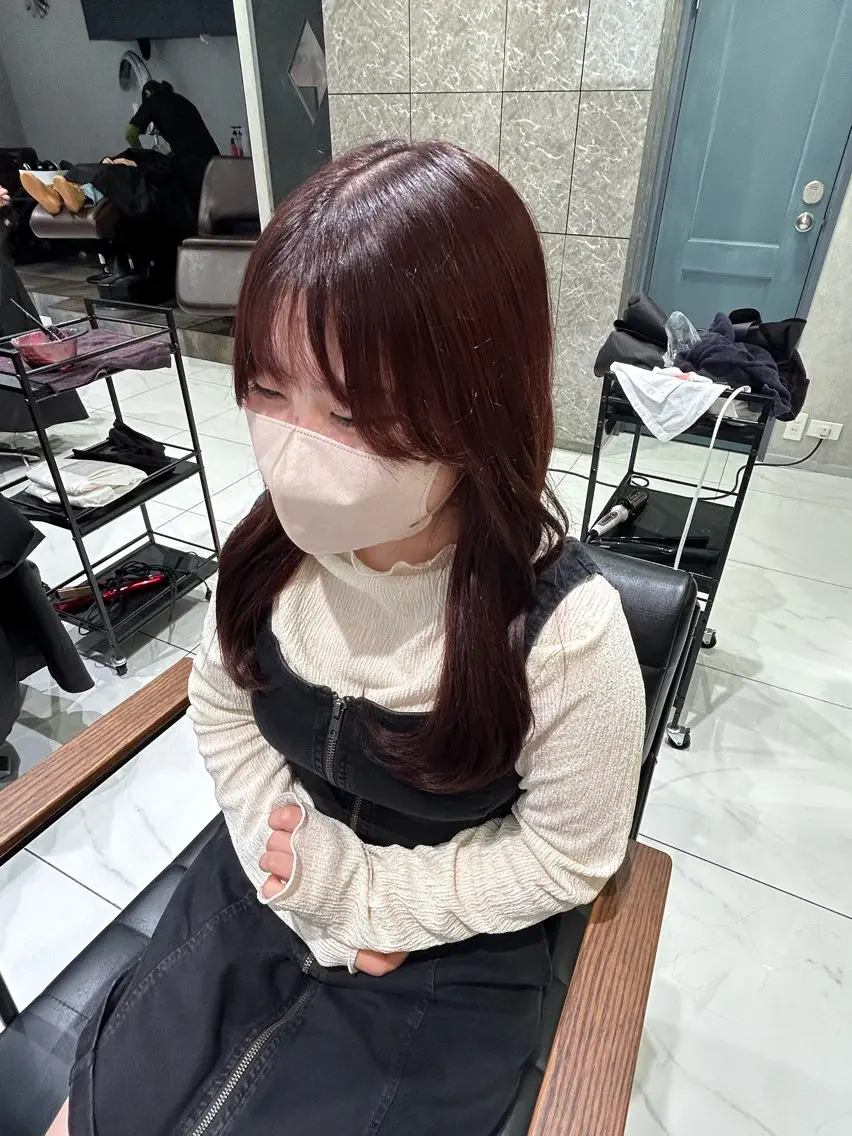 ロング カラー 透明感カラー×顔周り mizuki🫧のヘアスタイル