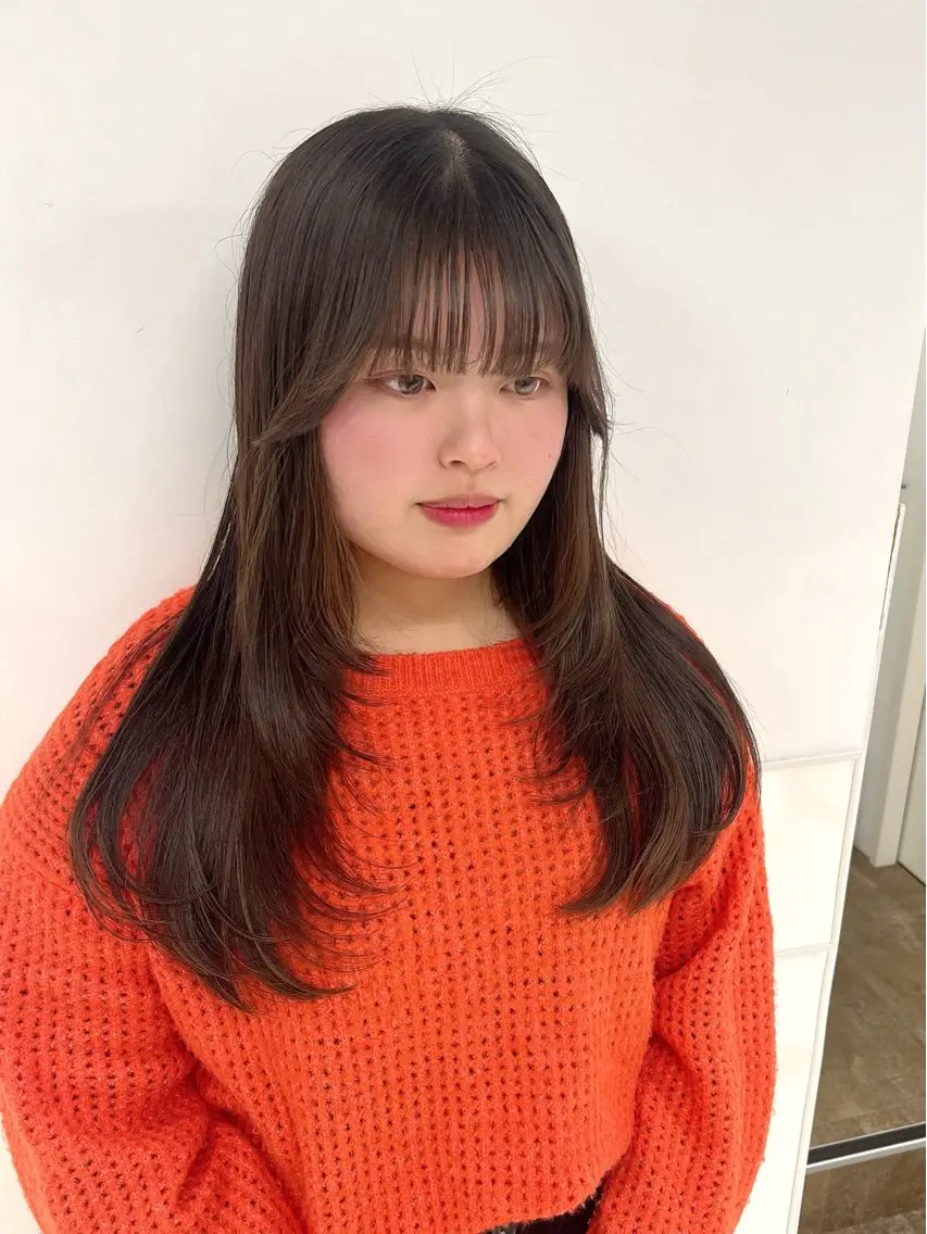 ロング レイヤーカット りおな/髪質改善/ カラー /平尾のヘアスタイル