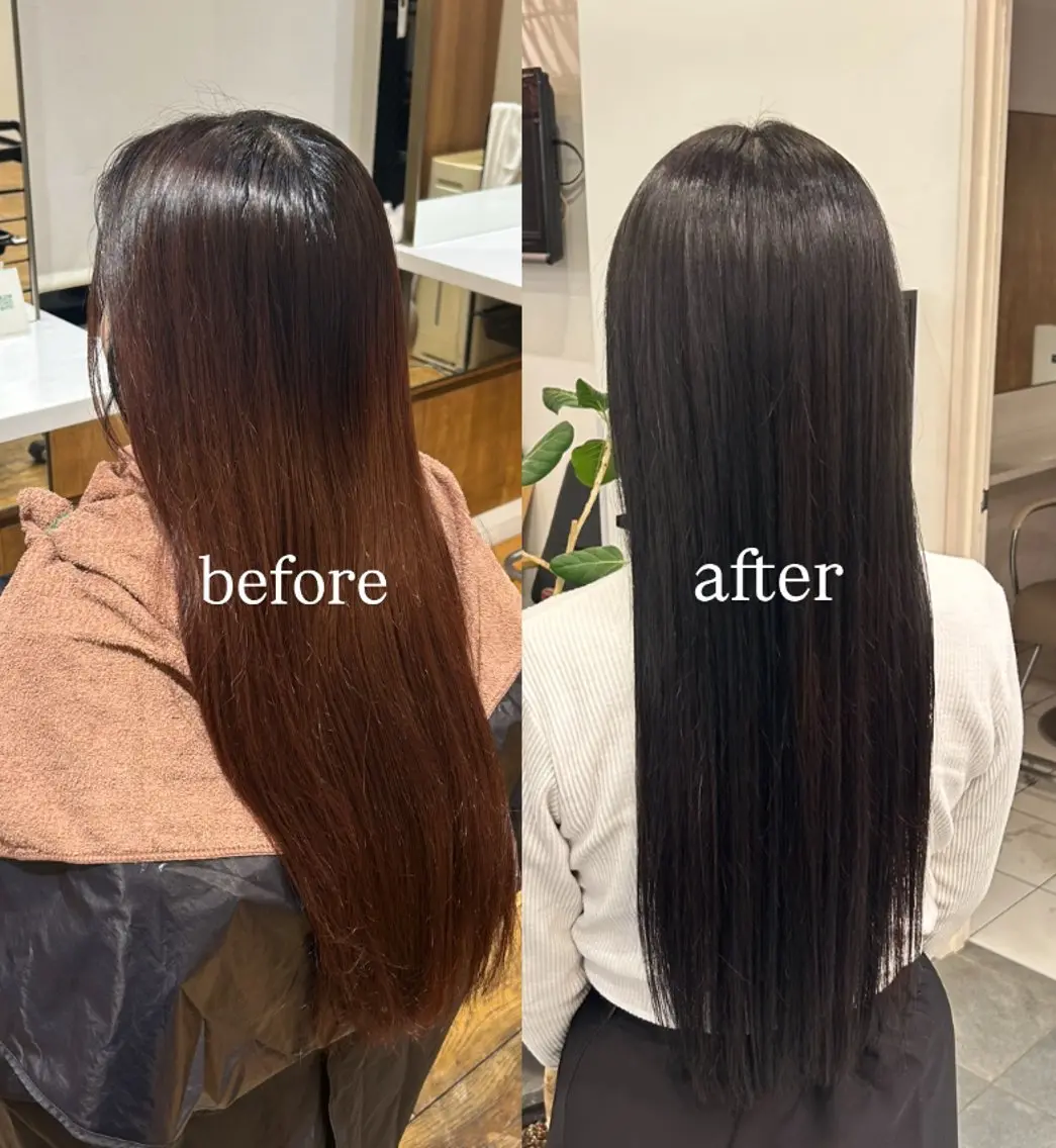 カラー 透明感カラー イルミナカラー 根本 琴子のヘアスタイル