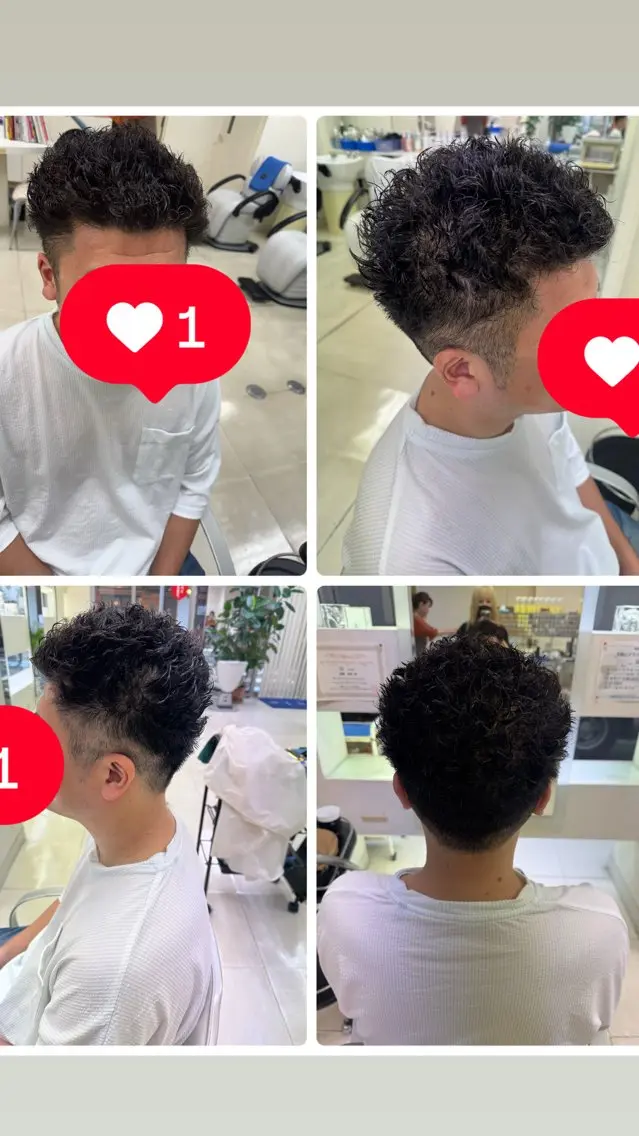メンズ メンズパーマ タカハシ リナのヘアスタイル