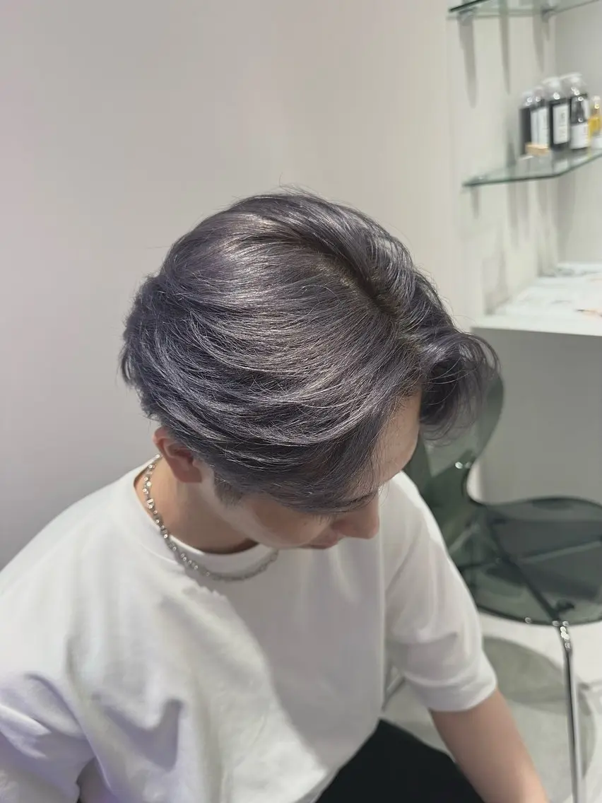 カラー メンズ 🦄ハイトーンカラー 🦄まるおしょうのヘアスタイル