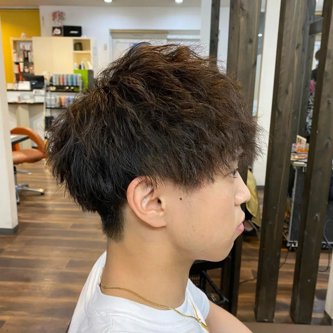 ショート パーマ メンズ マッシュ メンズパーマ ツイストスパイラルパーマ スパイラルパーマ 堀 広夢のヘアスタイル