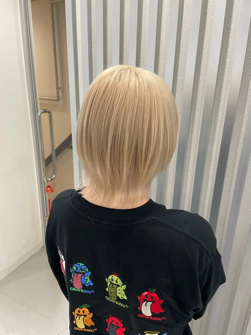 【minimo限定✨】傷ませないダブルカラー(ケアブリーチ+オンカラー)+VKトリートメントの写真