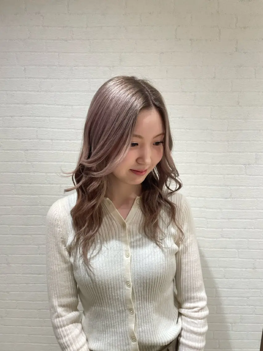 ロング カラー グレージュ Lemon hair ❤︎MAHIRO❤︎のヘアスタイル