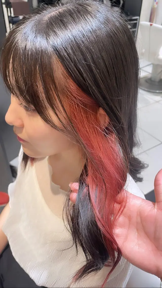 ロング カラー ヘアカラー トリートメント 💞暖色カラー 💞risaのヘアスタイル