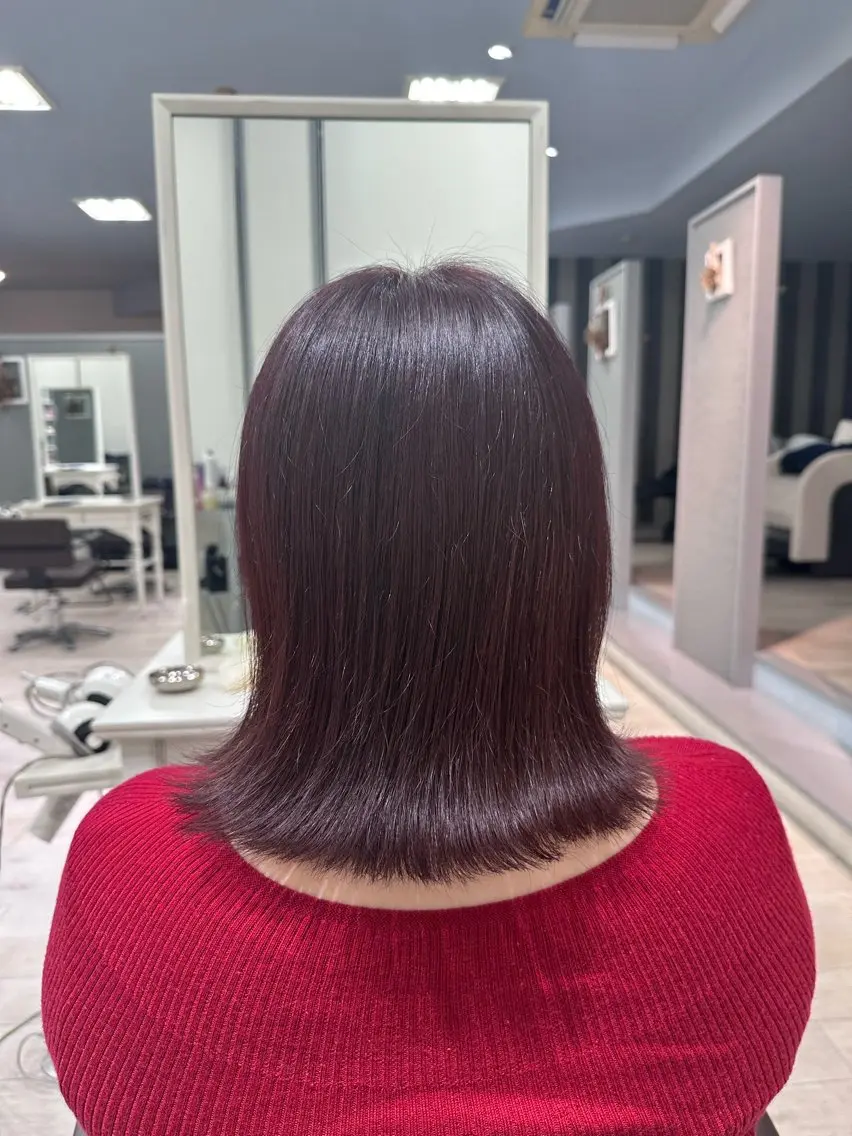 ミディアム 村上 佳織のヘアスタイル