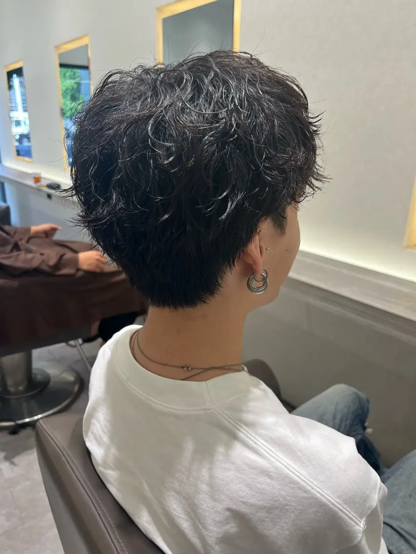 パーマ メンズ メンズパーマ スパイラルパーマ 吉見 涼のヘアスタイル