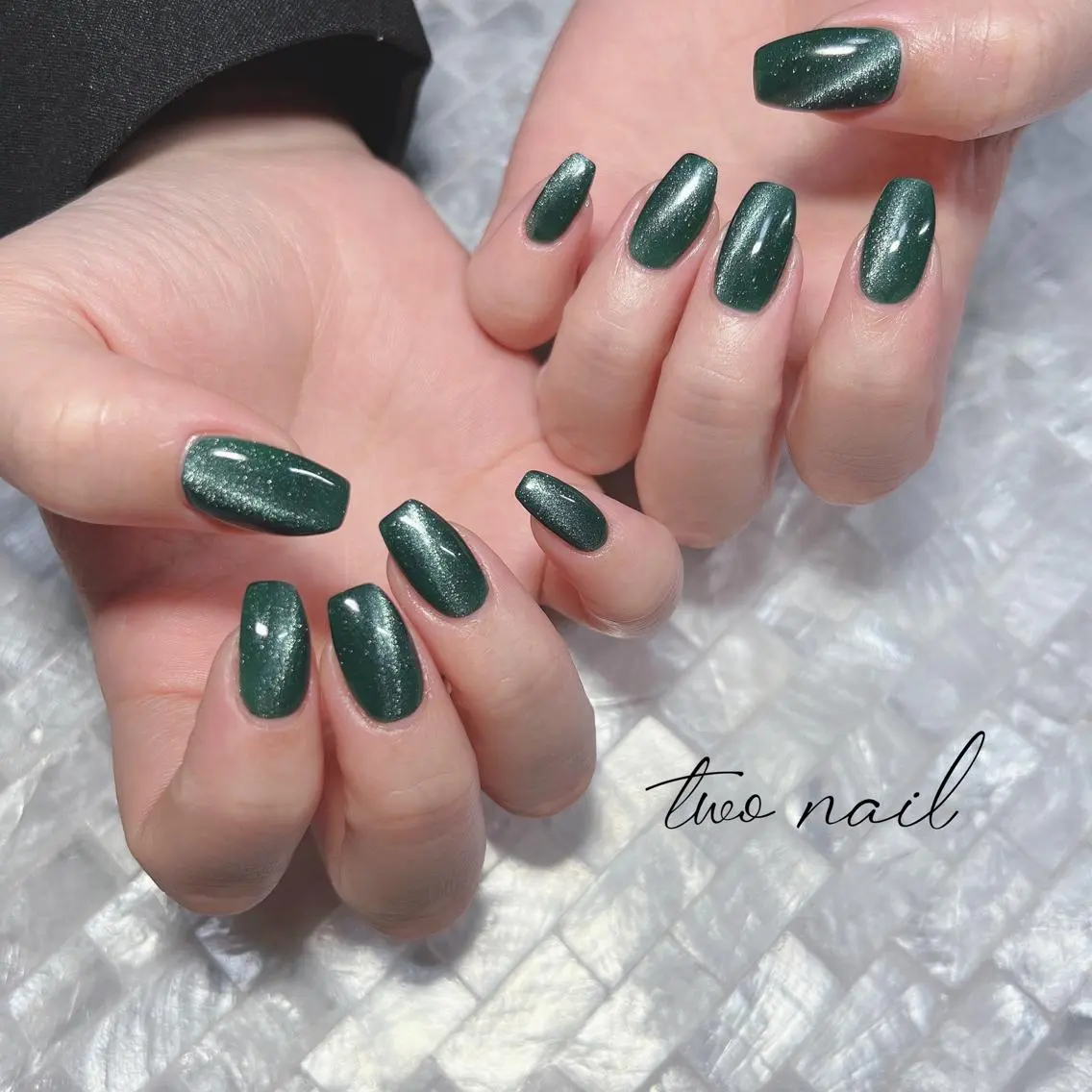 ネイル アートネイル フットネイル ハート キラキラネイル マグネットネイル ハンドネイル two nailのネイルデザイン