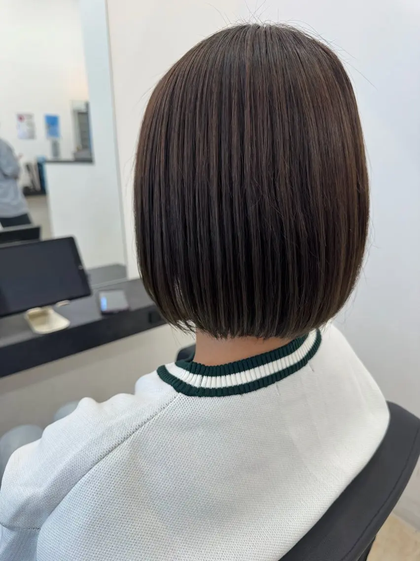 ミディアム カット 縮毛矯正 トリートメント 日置 大智のヘアスタイル