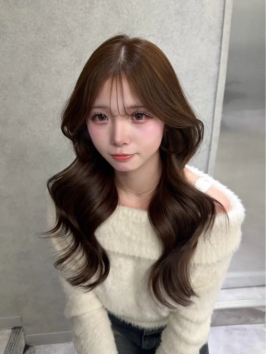 【🐻❄️リピーター様クーポン🐻❄️】ロングの方限定コテ巻きスタイリング❤︎の写真