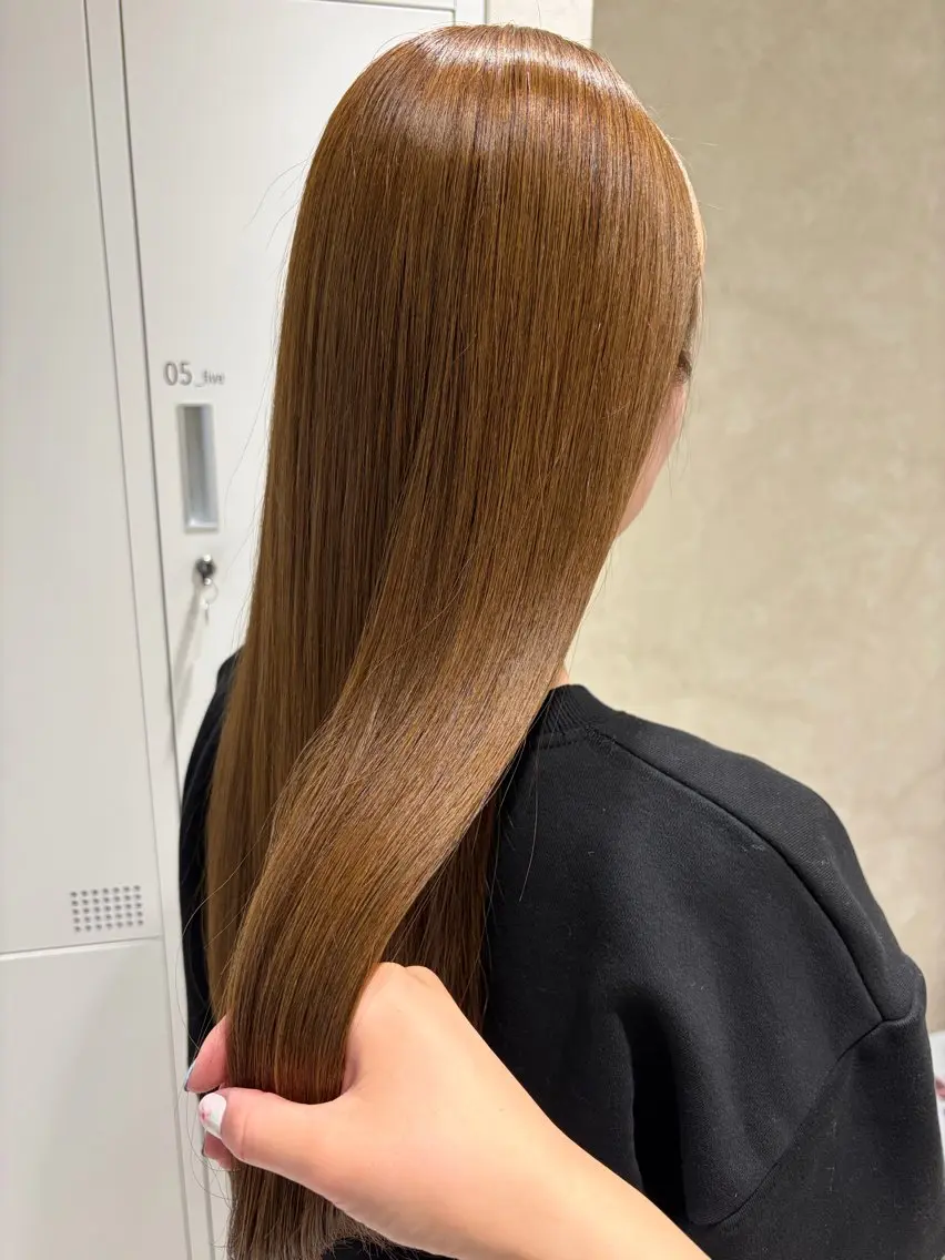 ロング カラー ベージュカラー 髪質改善 カット ヘアカラー トリートメント 韓国ヘア・カラー 🩵SHIZUKUのヘアスタイル