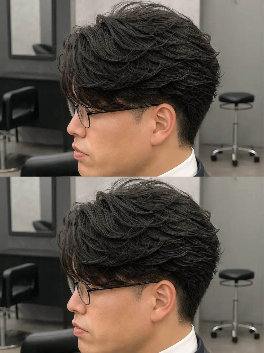 ミディアム パーマ ヘアアレンジ メンズ ミディアムパーマ メンズパーマ メンズツイストパーマ 波巻きパーマ ツイストパーマ カット パーマ トリートメント ヘッドスパ ヘアセット 🔥ニュアンス フェザー小林海斗🔥のヘアスタイル