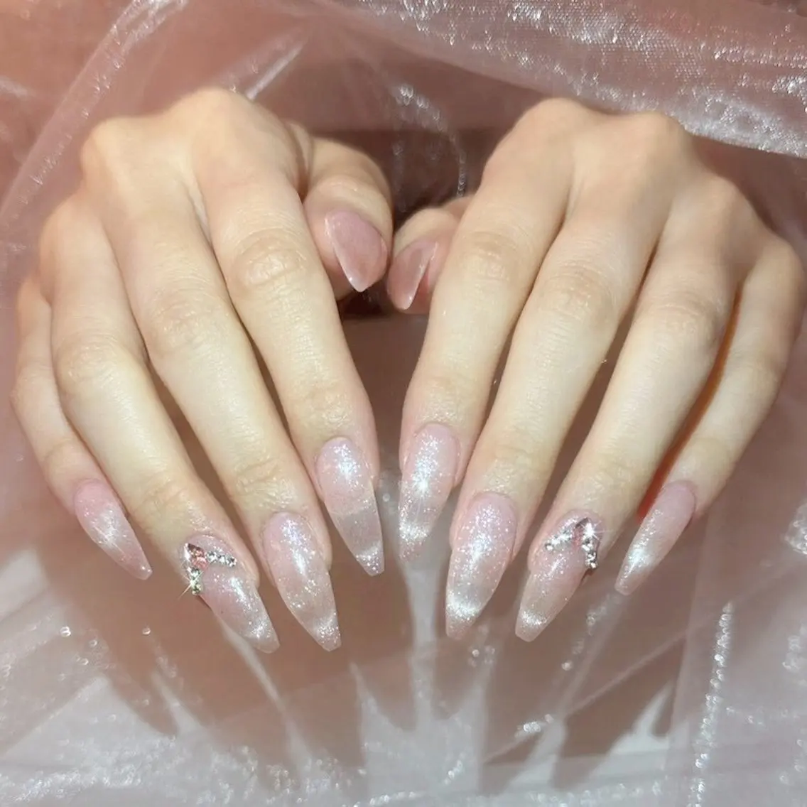 ネイル ピンク ワンホンネイル ハンドネイル SALON DOUDOUのネイルデザイン