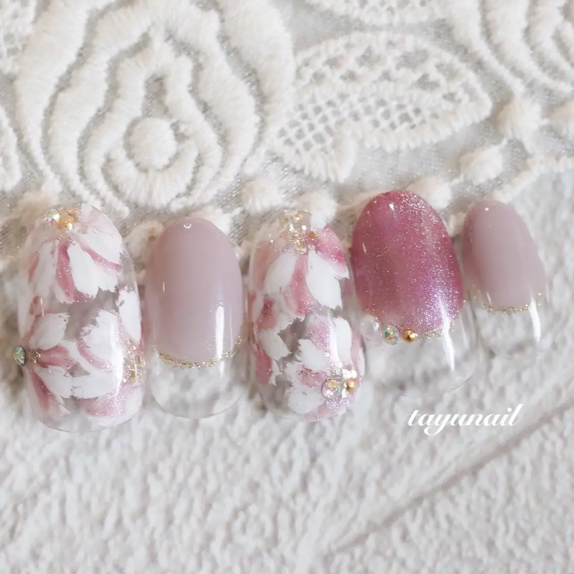 ネイル アートネイル ジェルネイル パラジェル ネイルサロン 【たゆnail】のネイルデザイン