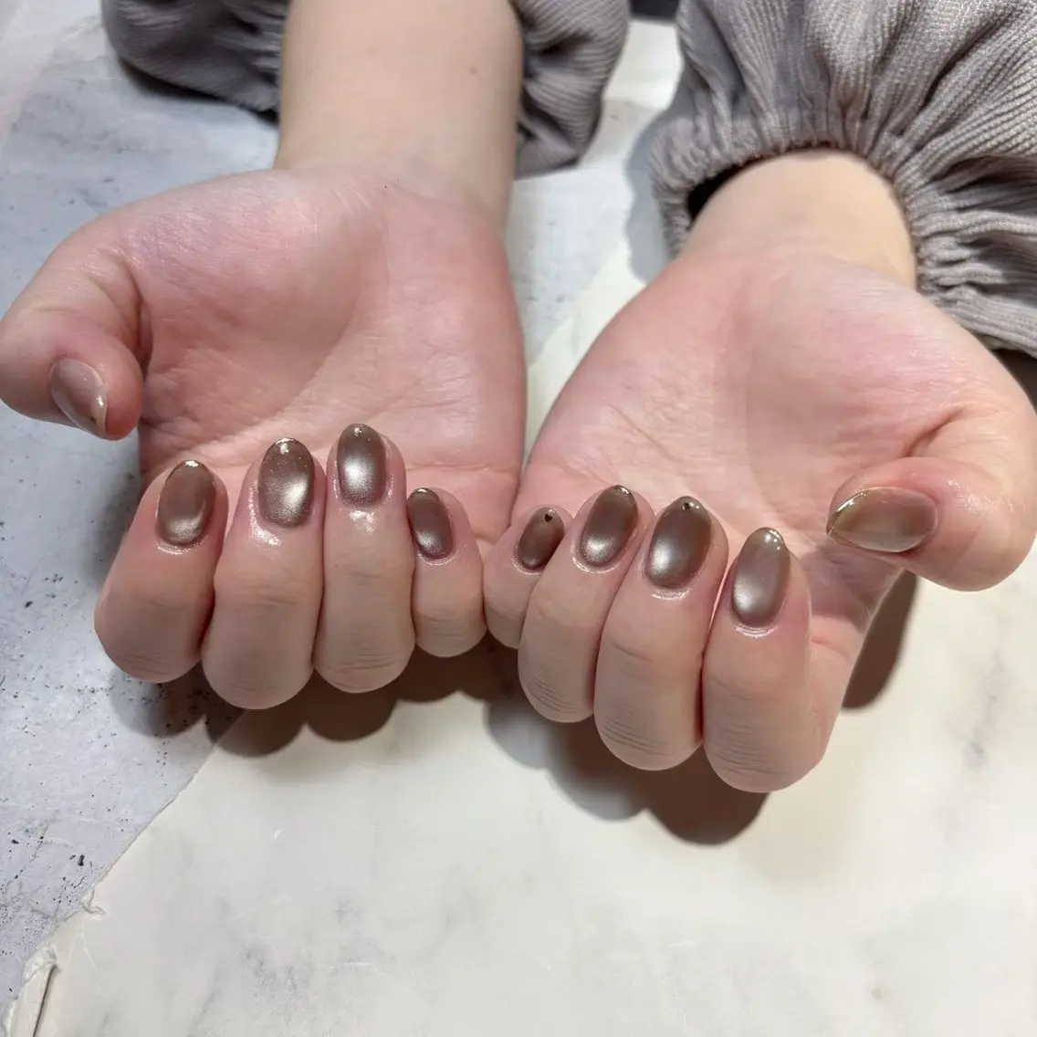 《オフあり》マグネットネイル💅🏾🫧の写真
