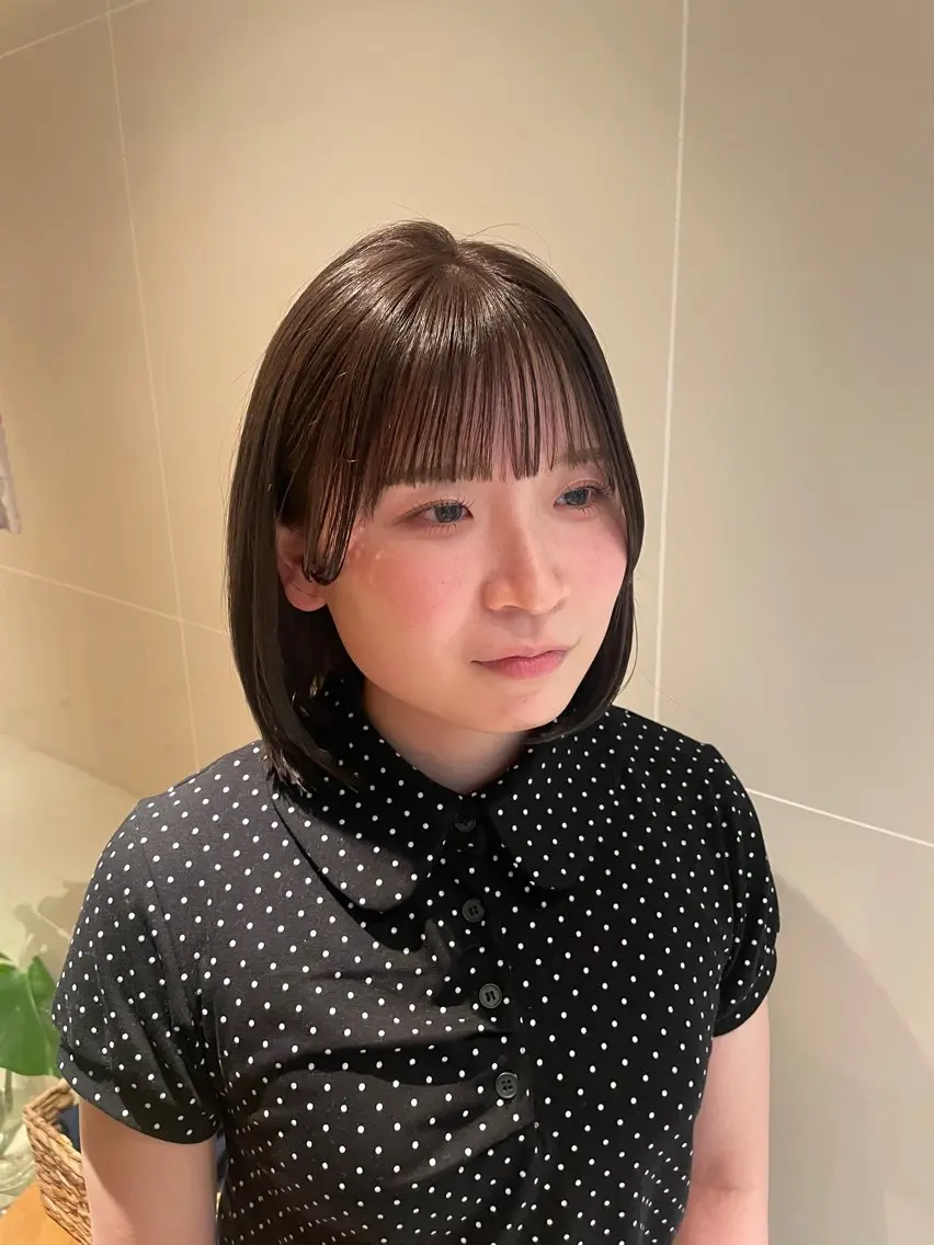 ショート カラー パーマ ボブ カット ヘアカラー 縮毛矯正 縮毛矯正/レイヤー 🌙児玉光瑠のヘアスタイル