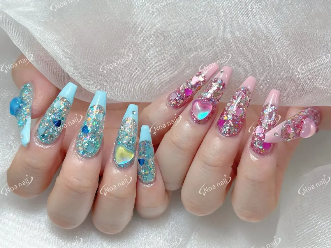 ロング ハンドネイル Noa Nail みつきのネイルデザイン