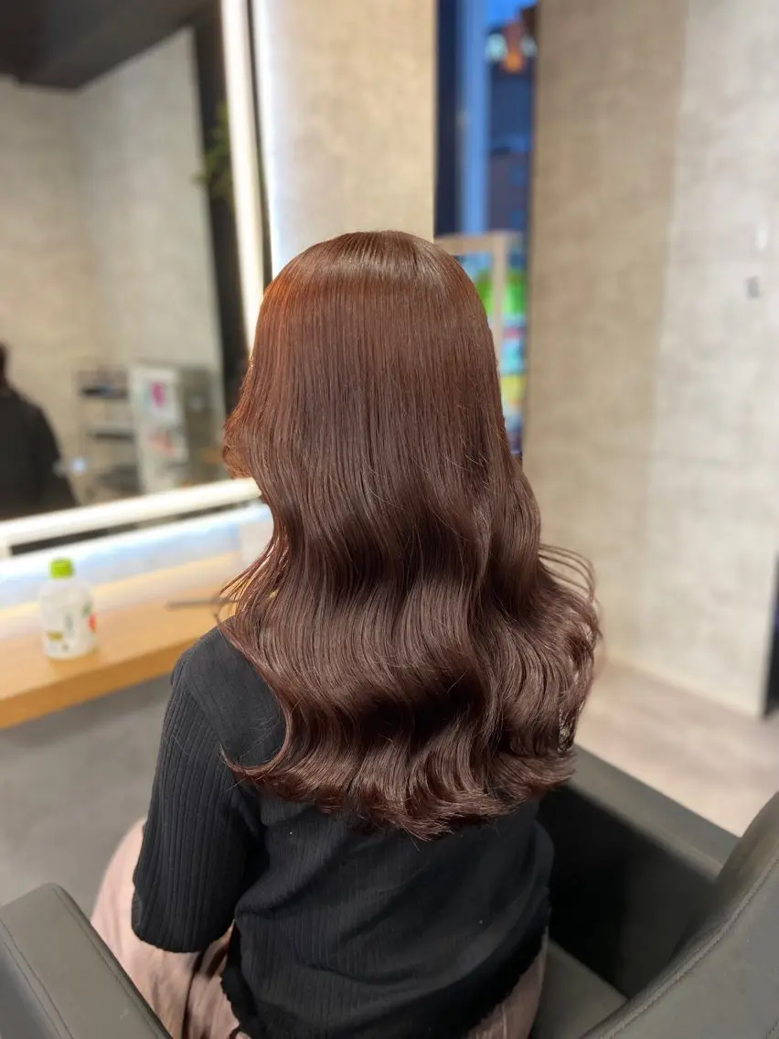 ロング カラー ヘアアレンジ カット ヘアカラー ヘアセット レイヤー×透明感カラ ーHAYATOのヘアスタイル