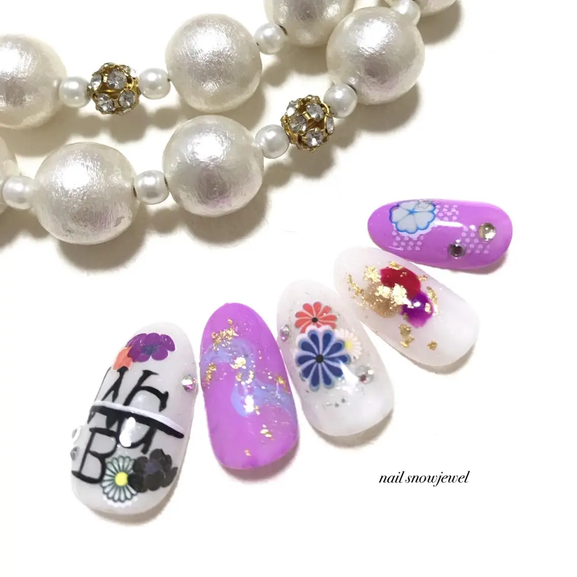 ネイル ハンドネイル nail snowjewelのネイルデザイン