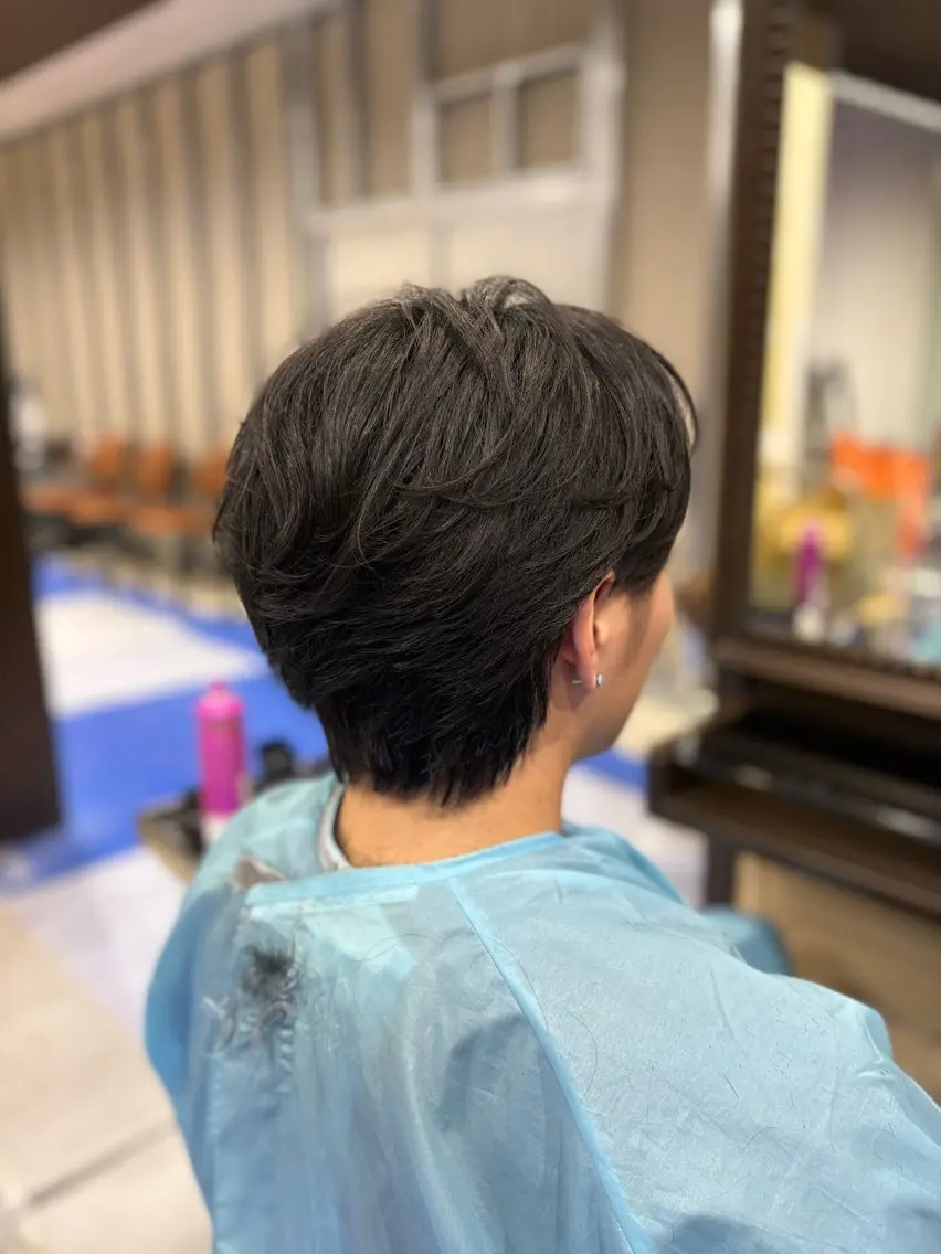 ミディアム メンズ メンズカットモデル 募集🚹✨荒井雛子のヘアスタイル