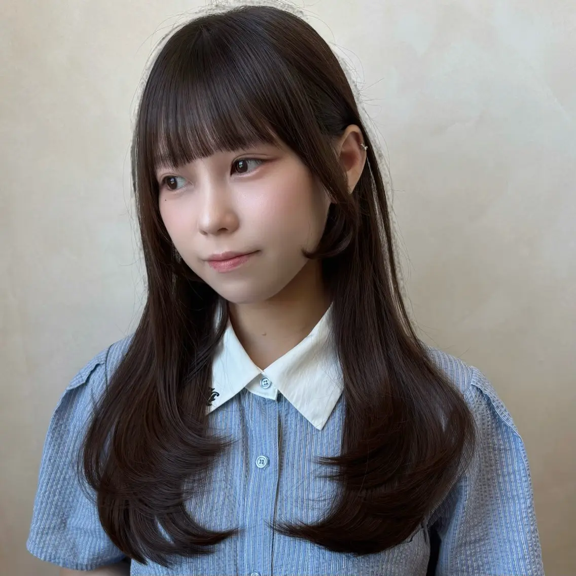 セミロング カラー 暗色カラー/レイヤー 🩶KAITOのヘアスタイル