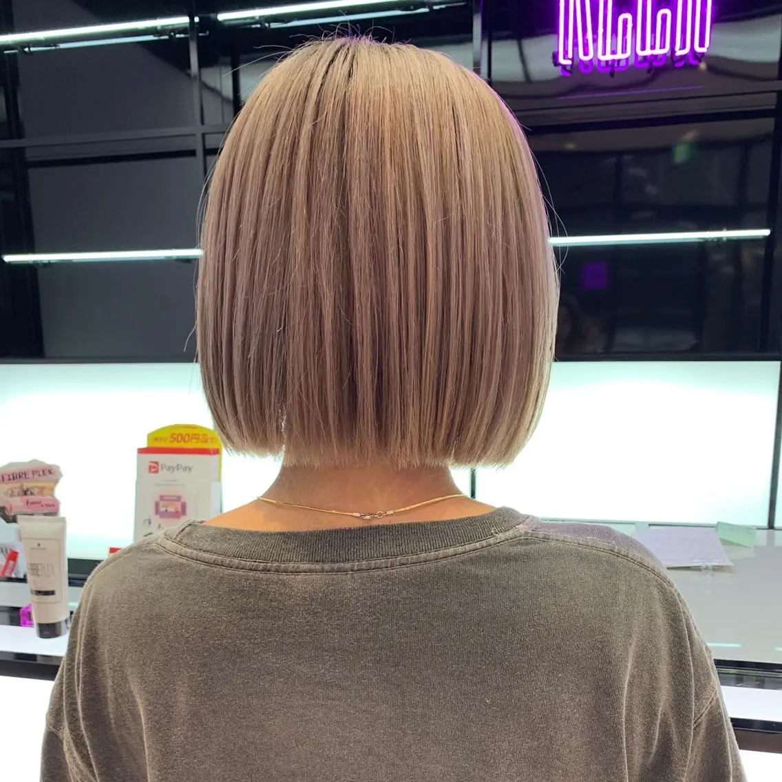 ミディアム カラー カット ヘアカラー トリートメント レイヤー/ブリーチ HIKARU ♡のヘアスタイル