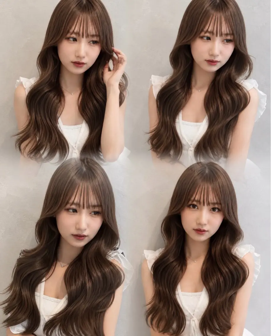 セミロング カラー ヘアアレンジ ヘアカラー トリートメント 🌿巴結生🌱大宮 ミルクティーベージュのヘアスタイル