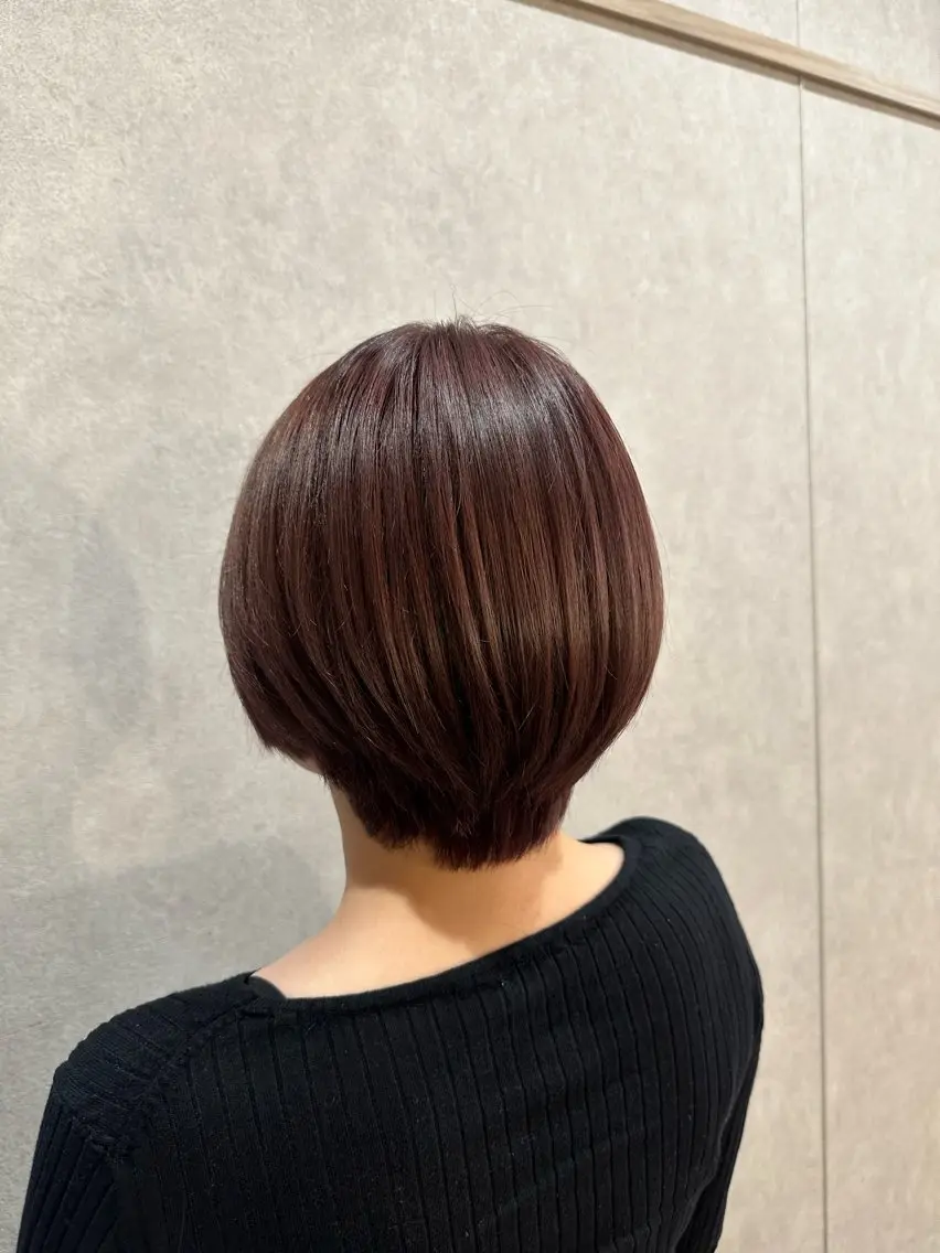 ショート 艶カラー/ショート ボブ/TOSHIKIのヘアスタイル