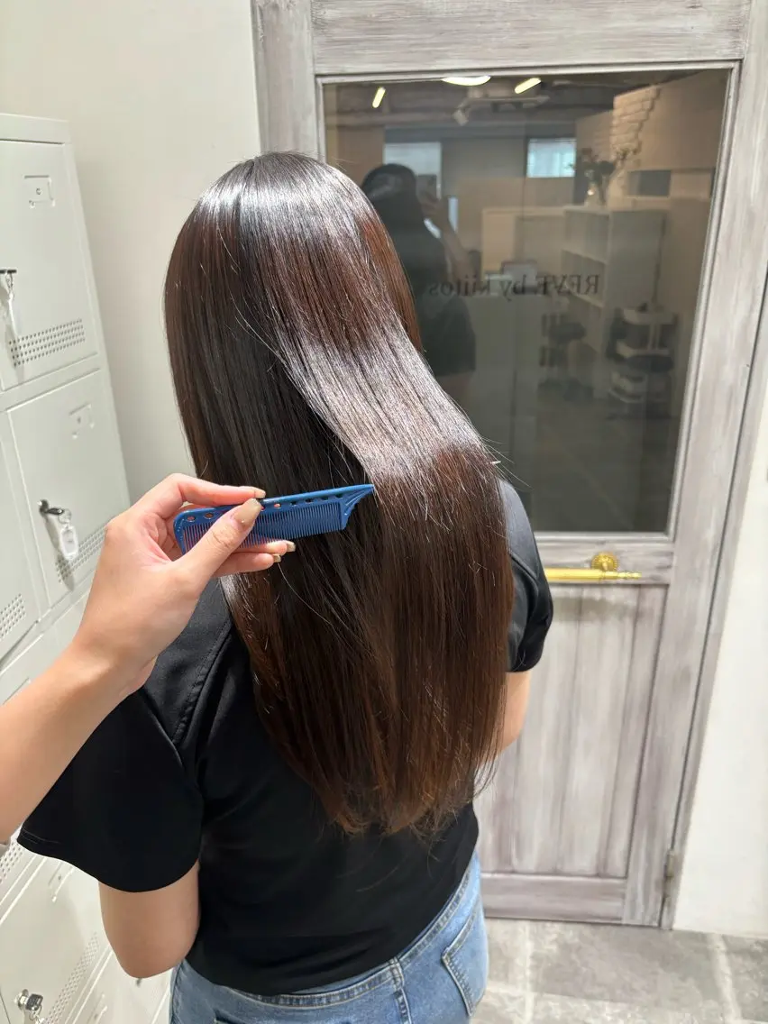 ロング 縮毛矯正 小川 藍 / 🥣⟡ カットモデル募集中のヘアスタイル