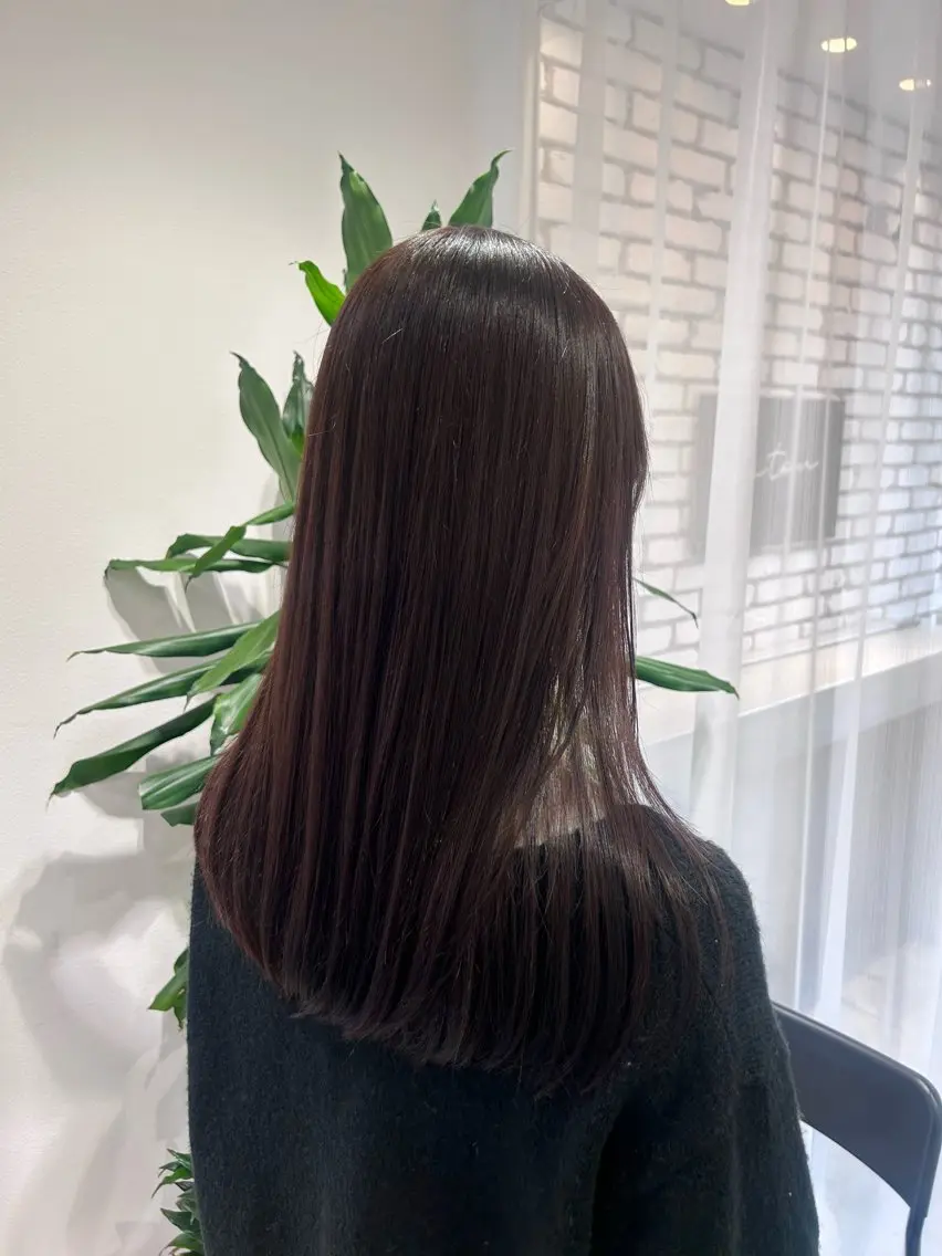 セミロング カラー カット ヘアカラー 縮毛矯正 🤎オリーブカラー× パーマ特化💫森口のヘアスタイル