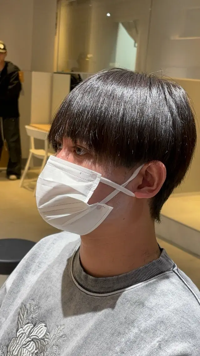 ショート メンズ くせ毛 縮毛矯正 ✂︎石黒 龍大✂︎のヘアスタイル