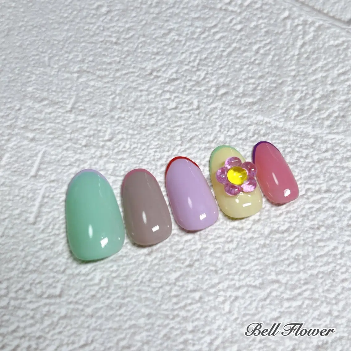 ネイル ハンドネイル Bell Flowerのネイルデザイン