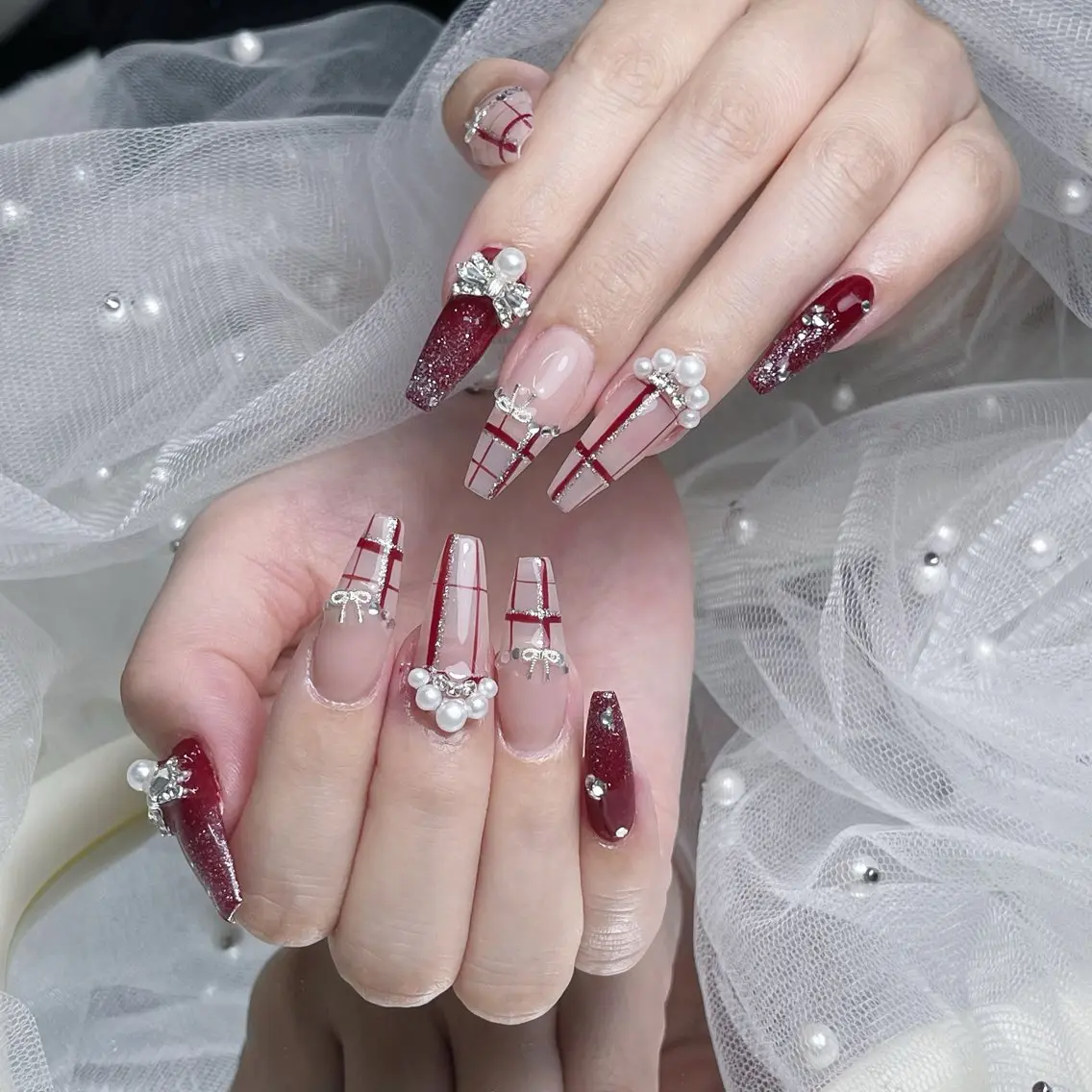 ネイル 韓国ネイル ロングネイル マグネットネイル シンプルネイル ワンホンネイル ハンドネイル JOSIE nail studioのネイルデザイン