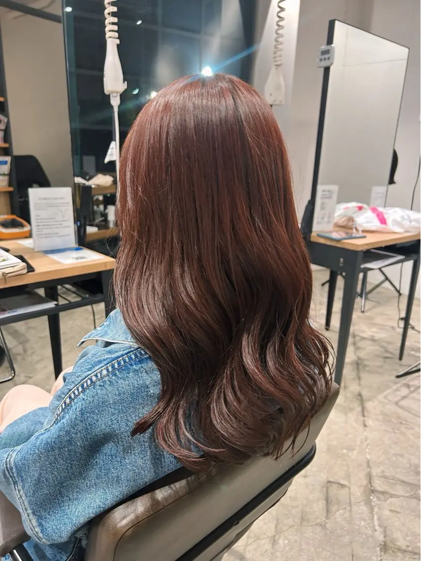 『人気No.3🧚‍♀️』カット　➕　暖色全体カラー（前処理、後処理ケア込み）（現金のみ）の写真