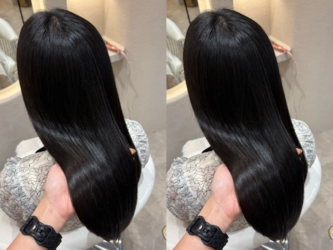 ロング ヘアカラー トリートメント 上品♡韓国レイヤー ‎🤍のの‎🤍のヘアスタイル