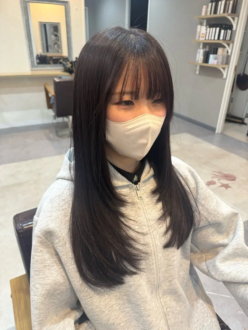 ロング レイヤーカット 🫧髪質改善🫧/ ひじりなり🍏のヘアスタイル
