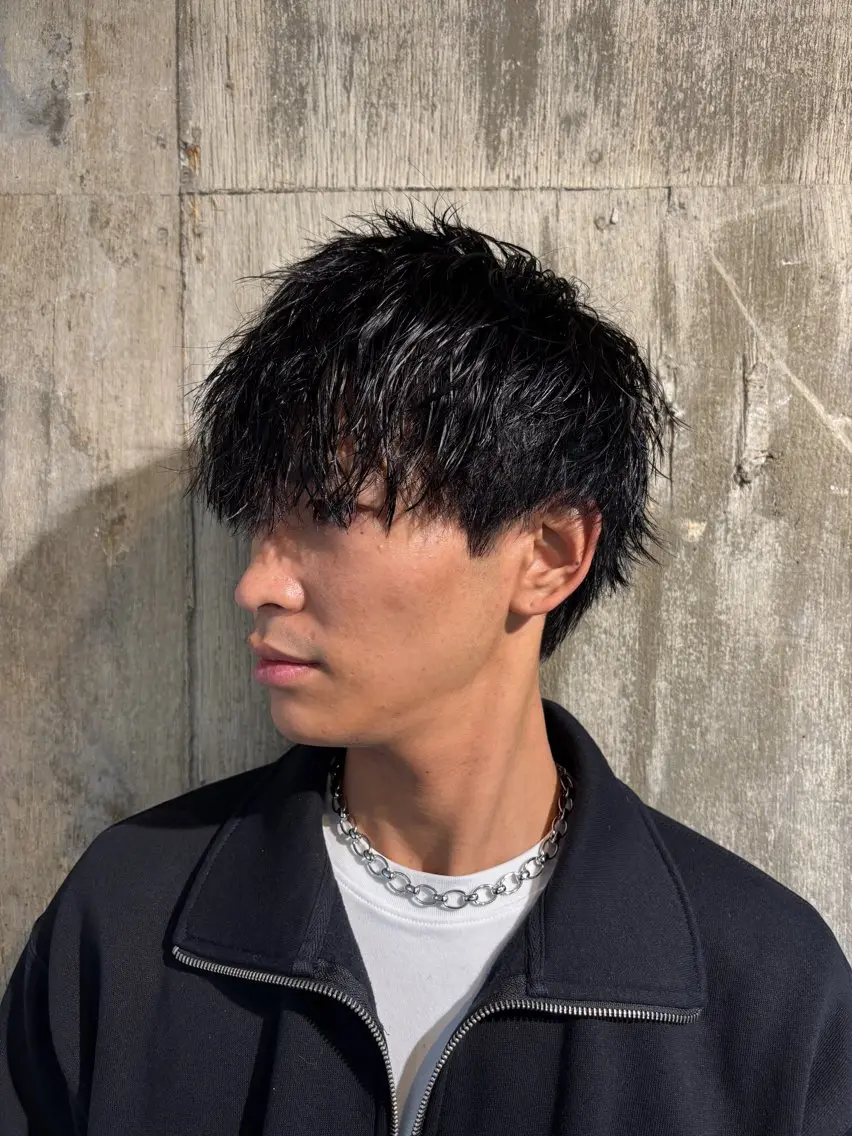 メンズカット+パーマの写真