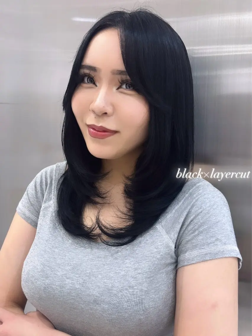 ロング カラー リコ🪐 ショートモデル募集のヘアスタイル