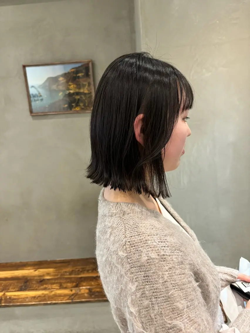 セミロング ヘアカラー トリートメント 新宿/顔周りカット +レイヤー=しずく♩のヘアスタイル