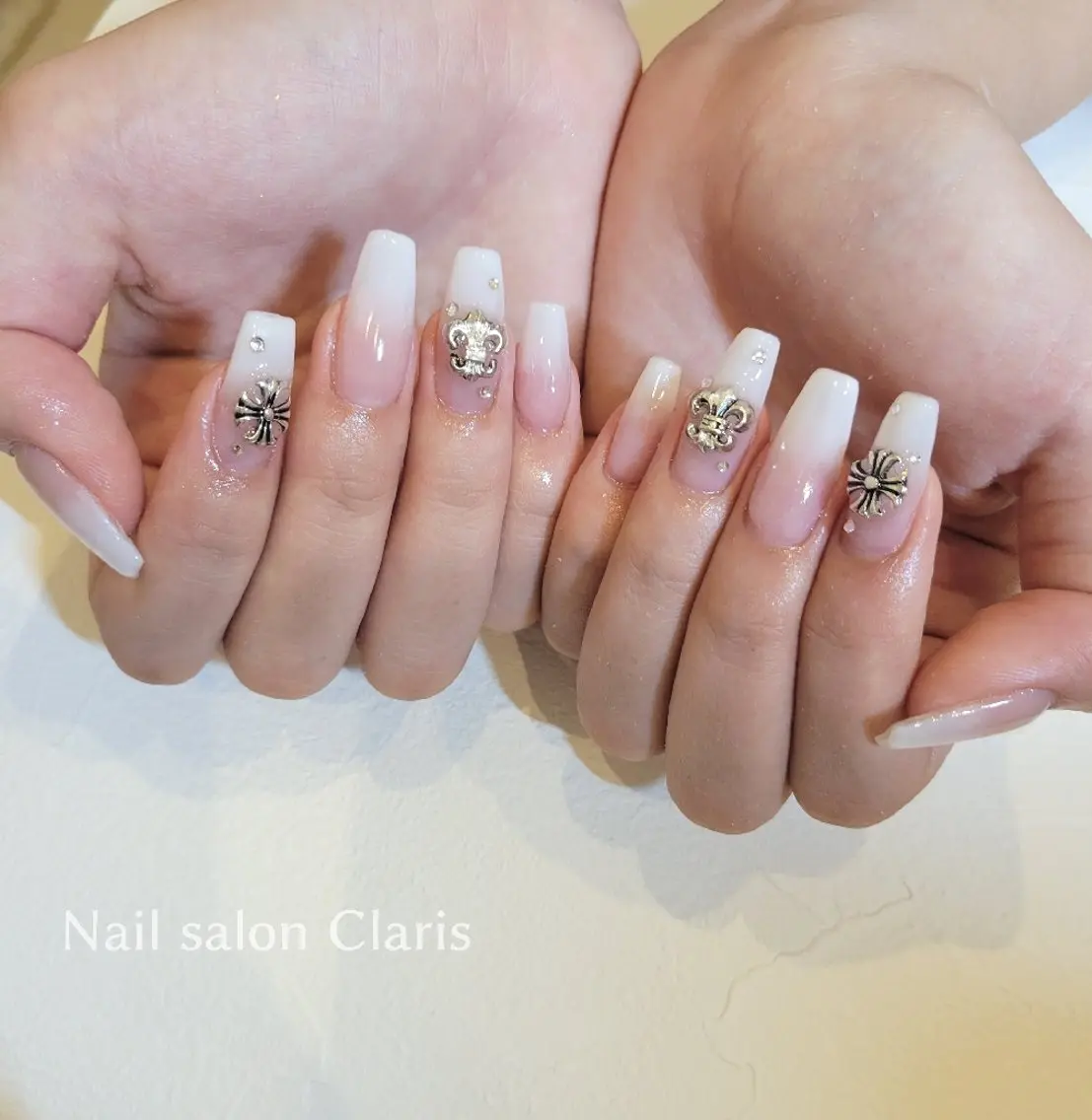 ネイル スカルプネイル シンプルネイル Nailsalon Clarisのネイルデザイン