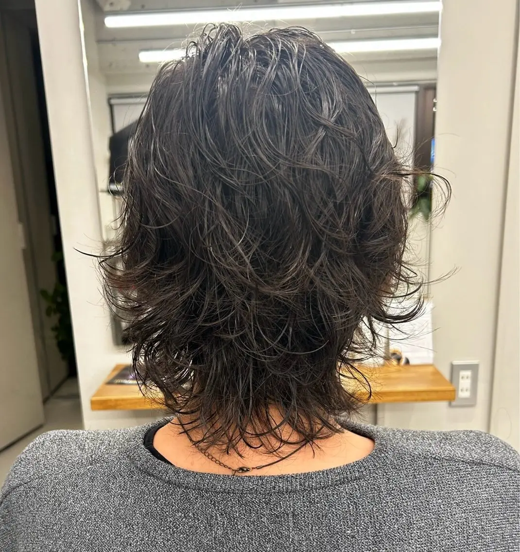 ミディアム パーマ ミディアムパーマ 🤎💇🏻‍♀️✨ /万尋　マヒロのヘアスタイル