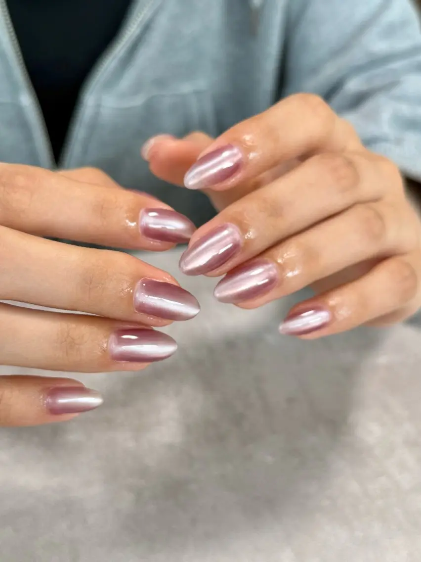 ネイル ロングネイル マグネットネイル オフィスネイル nailroom amyのネイルデザイン