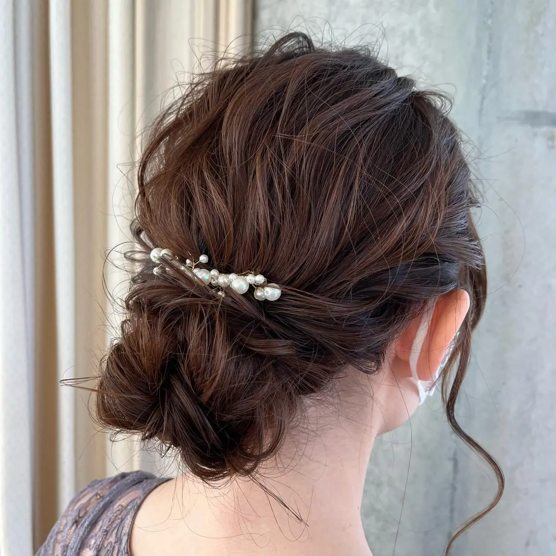 セミロング ヘアアレンジ ヘアセット サソウ ユリエ🥥のヘアスタイル