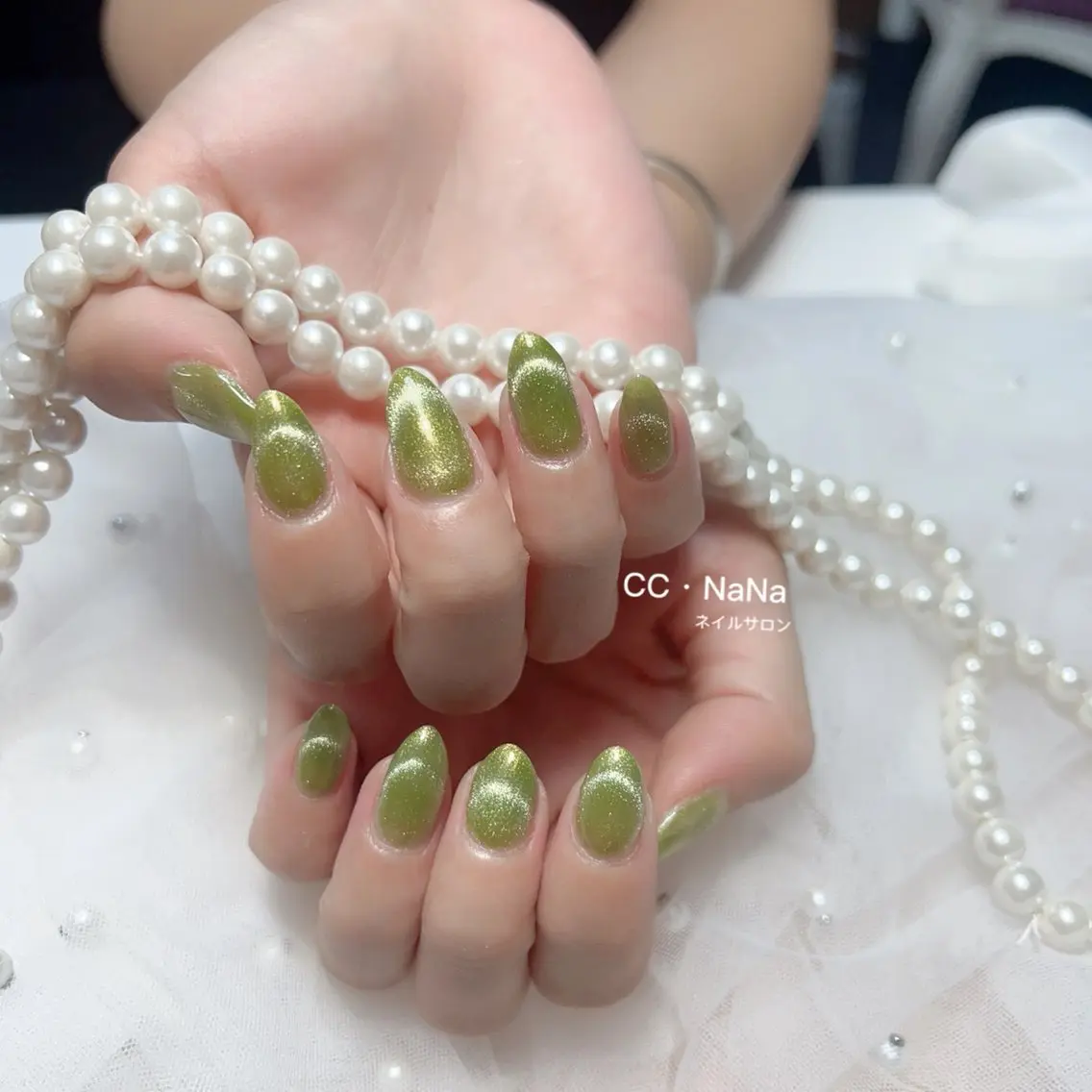 ネイル ハンドネイル 💎CC・NaNa 韓国風ネイル🌙Cのネイルデザイン