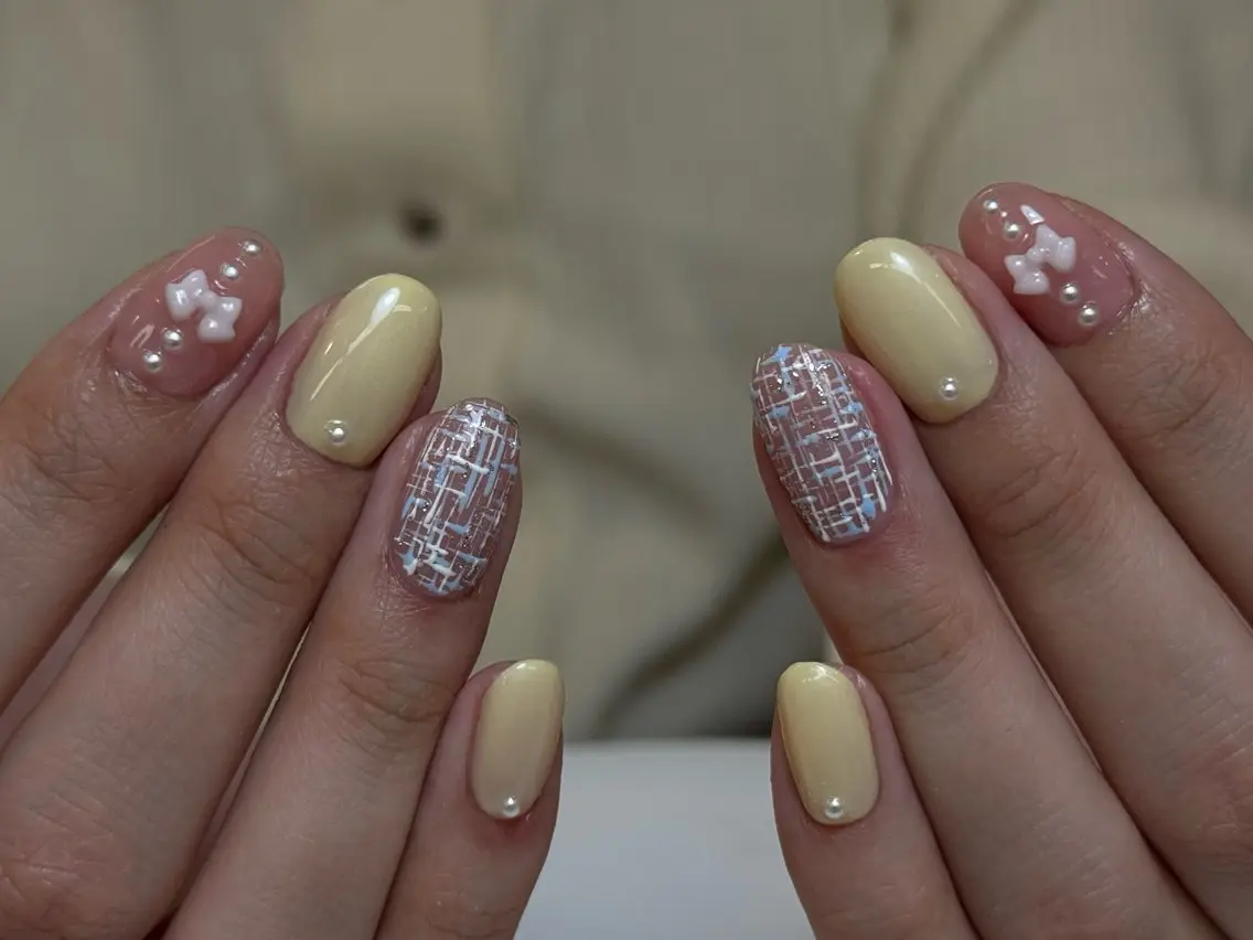 ネイル チークネイル フレンチネイル 韓国ネイル マグネットネイル 持ち込み ハンドネイル LINEA.nail STUDIOのネイルデザイン