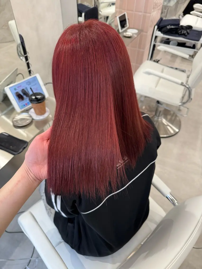 カラー ヘアカラー saho😶️️꙳⟡ ミルクティーベージュのヘアスタイル