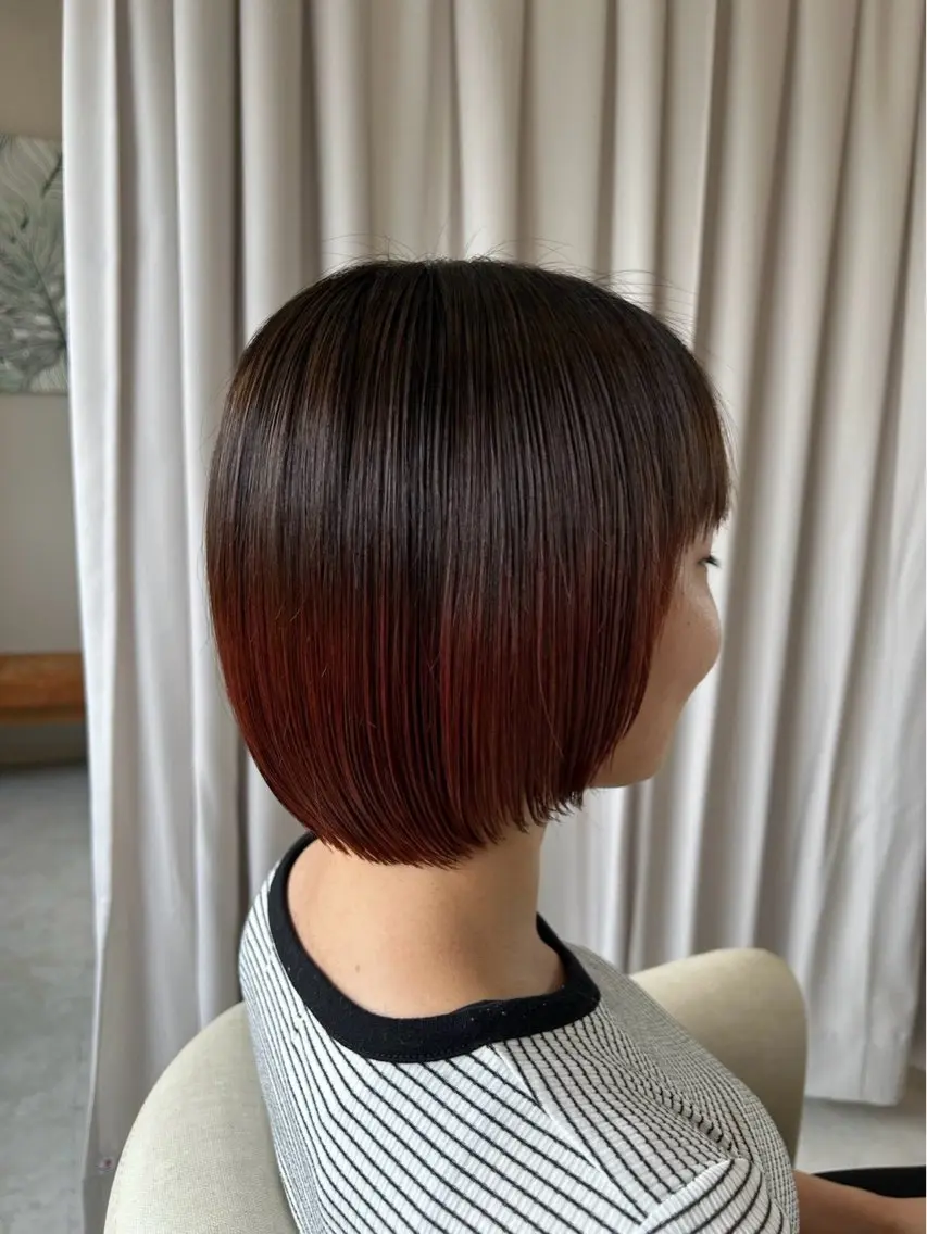 カラー 大谷 真央のヘアスタイル