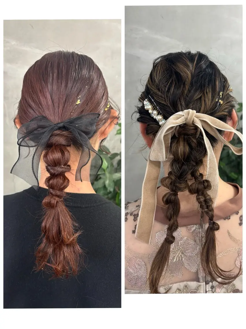 ヘアアレンジ ✨透明感艶カラー ✨💍Yuri💍のヘアスタイル