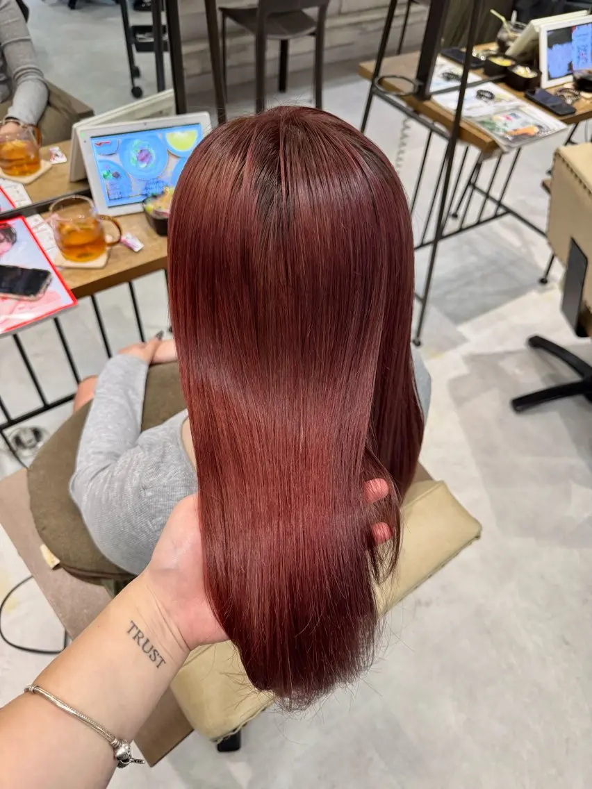 ロング カラー ブリーチなしwカラー /艶カラー/oukaのヘアスタイル