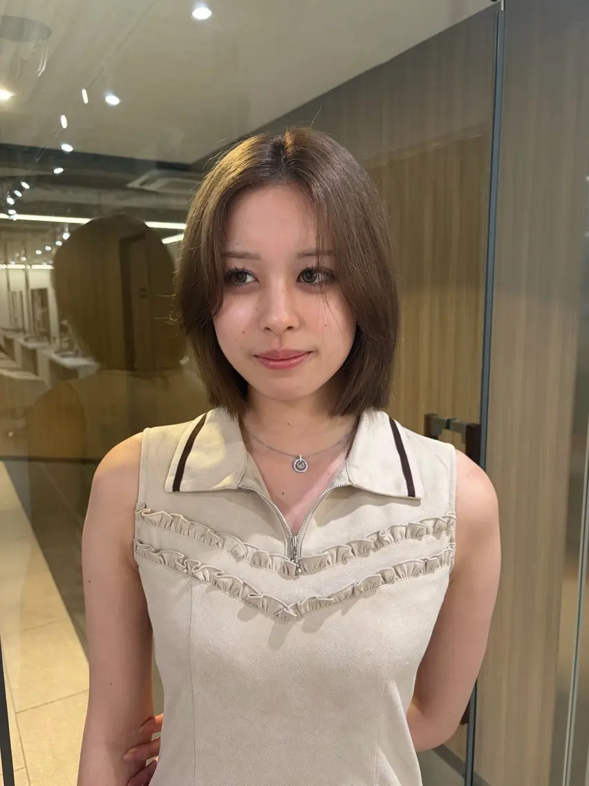 ミディアム カラー カラーモデル募集/ 森本明花のヘアスタイル